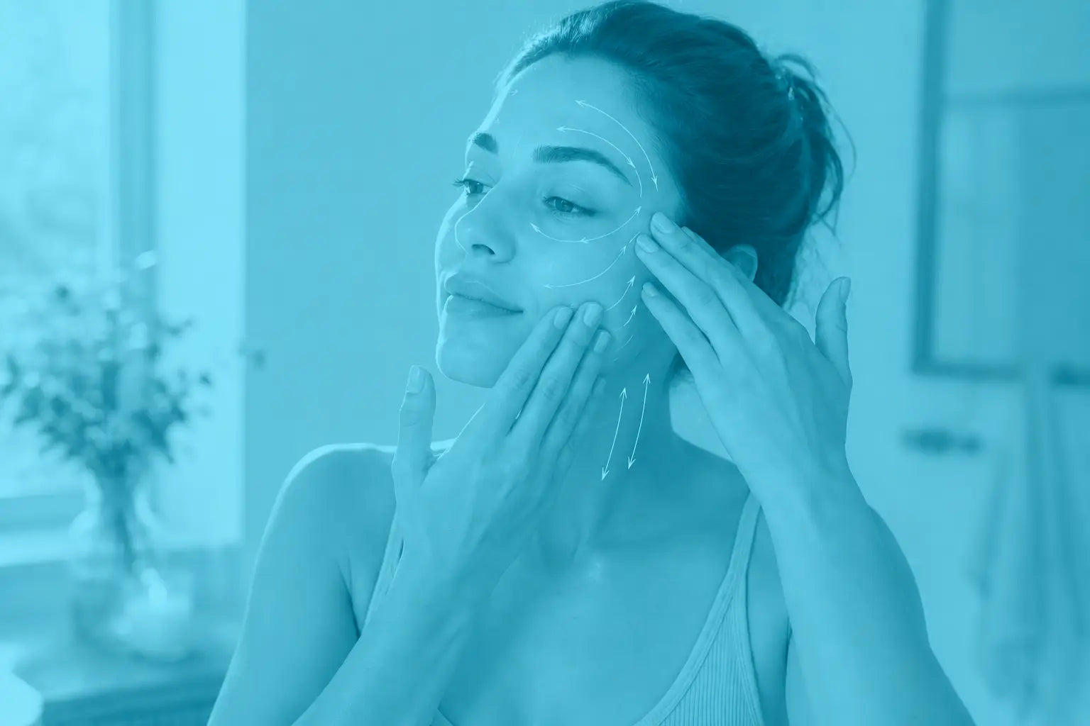 Drenaje linfático facial en casa